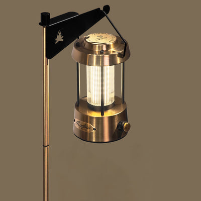 Contemporary Industrial Metal Acrylic Copper Linear USB LED Table Lamp for Home Office