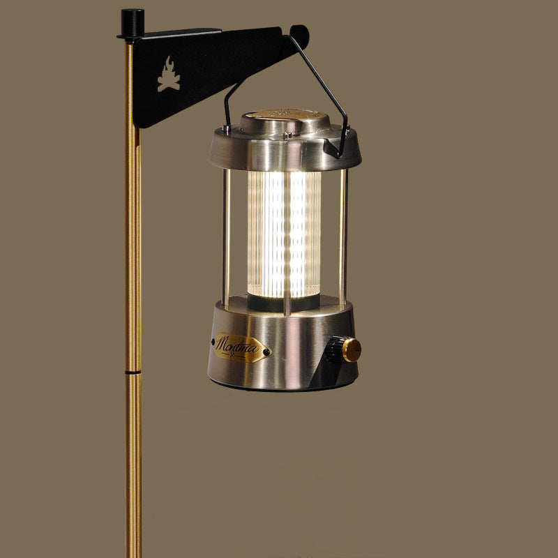 Contemporary Industrial Metal Acrylic Copper Linear USB LED Table Lamp for Home Office