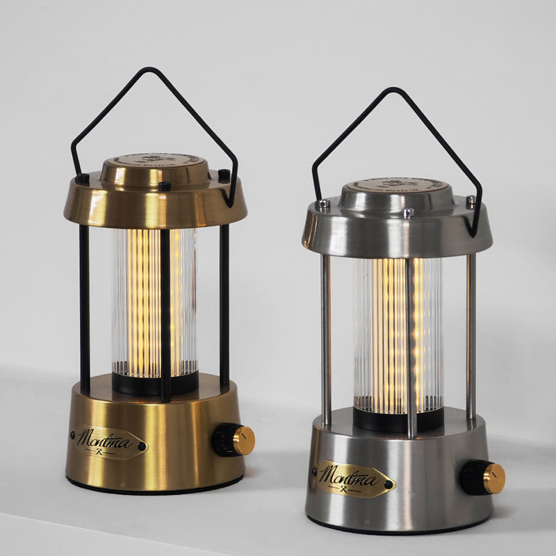 Contemporary Industrial Metal Acrylic Copper Linear USB LED Table Lamp for Home Office
