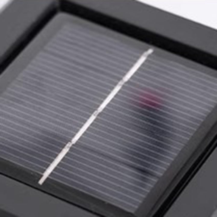 Éclairage extérieur à LED carré en métal ABS PC solaire étanche Art Déco moderne pour jardin 