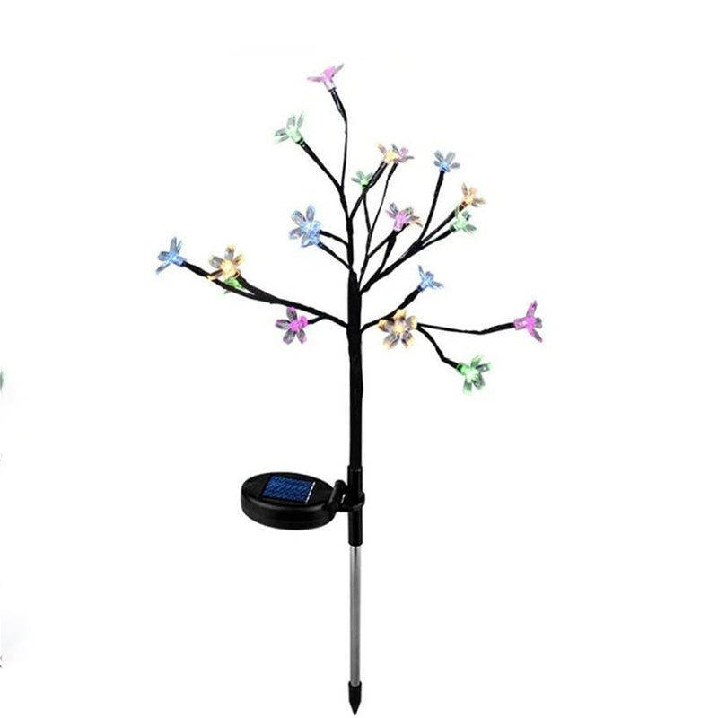 Lumière Paysage LED Fleur Moderne Art Déco Étanche Solaire Cuivre Fer PVC Acier Pour Jardin 