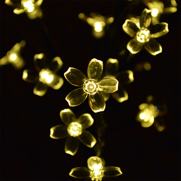 Lumière Paysage LED Fleur Moderne Art Déco Étanche Solaire Cuivre Fer PVC Acier Pour Jardin 