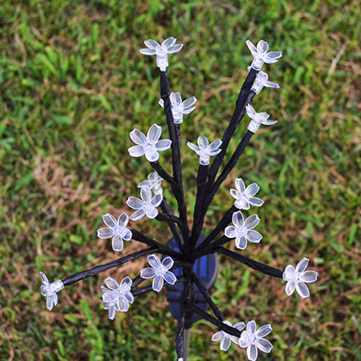 Lumière Paysage LED Fleur Moderne Art Déco Étanche Solaire Cuivre Fer PVC Acier Pour Jardin 