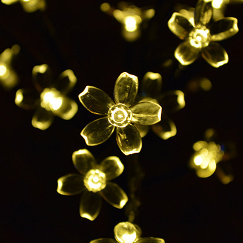 Lumière Paysage LED Fleur Moderne Art Déco Étanche Solaire Cuivre Fer PVC Acier Pour Jardin 