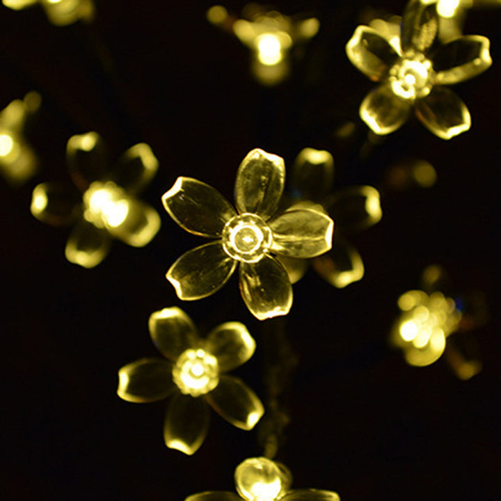 Lumière Paysage LED Fleur Moderne Art Déco Étanche Solaire Cuivre Fer PVC Acier Pour Jardin 