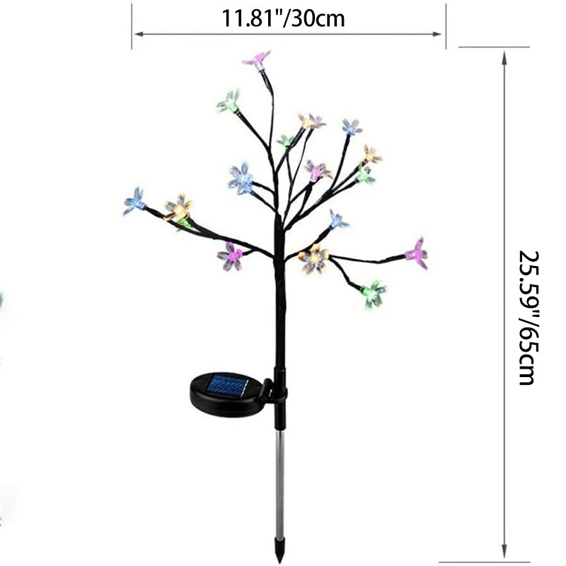 Lumière Paysage LED Fleur Moderne Art Déco Étanche Solaire Cuivre Fer PVC Acier Pour Jardin 