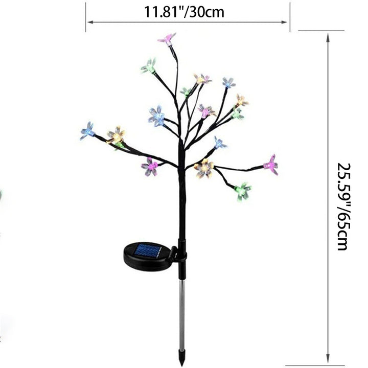 Lumière Paysage LED Fleur Moderne Art Déco Étanche Solaire Cuivre Fer PVC Acier Pour Jardin 