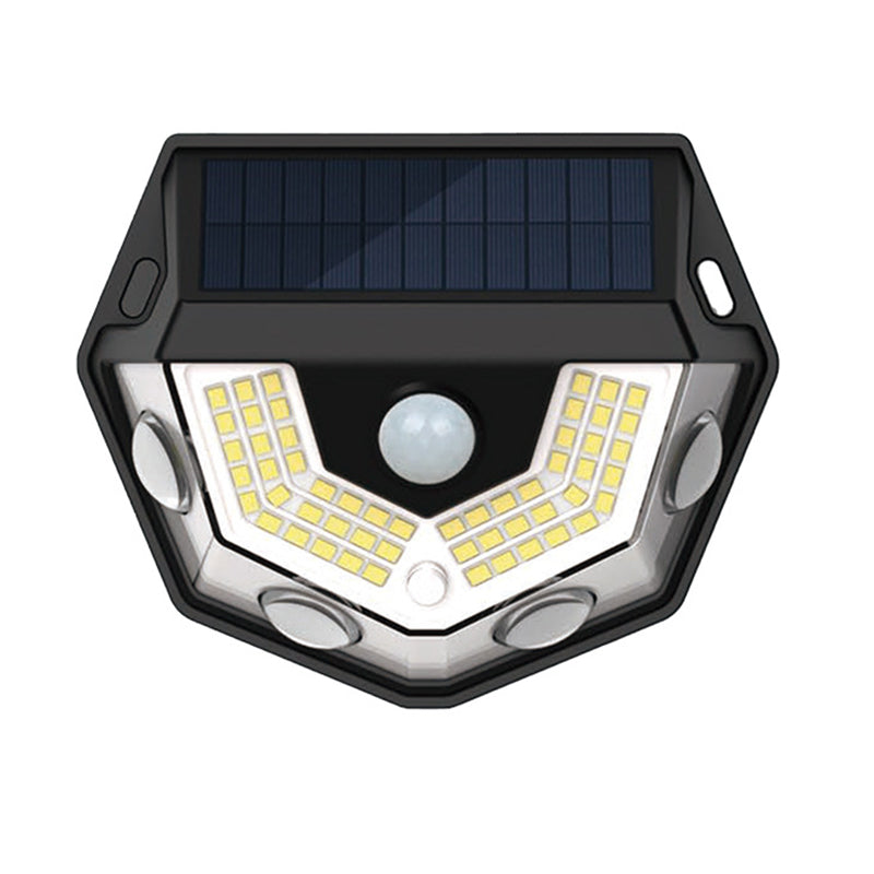Moderne Art Deco wasserdichte Solar-ABS-PC-Halbkreis-LED-Wandleuchte für die Außenterrasse 