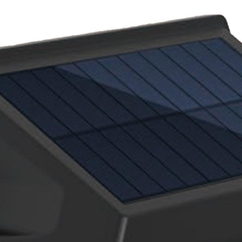 Moderne Art Deco wasserdichte Solar-ABS-PC-Halbkreis-LED-Wandleuchte für die Außenterrasse 