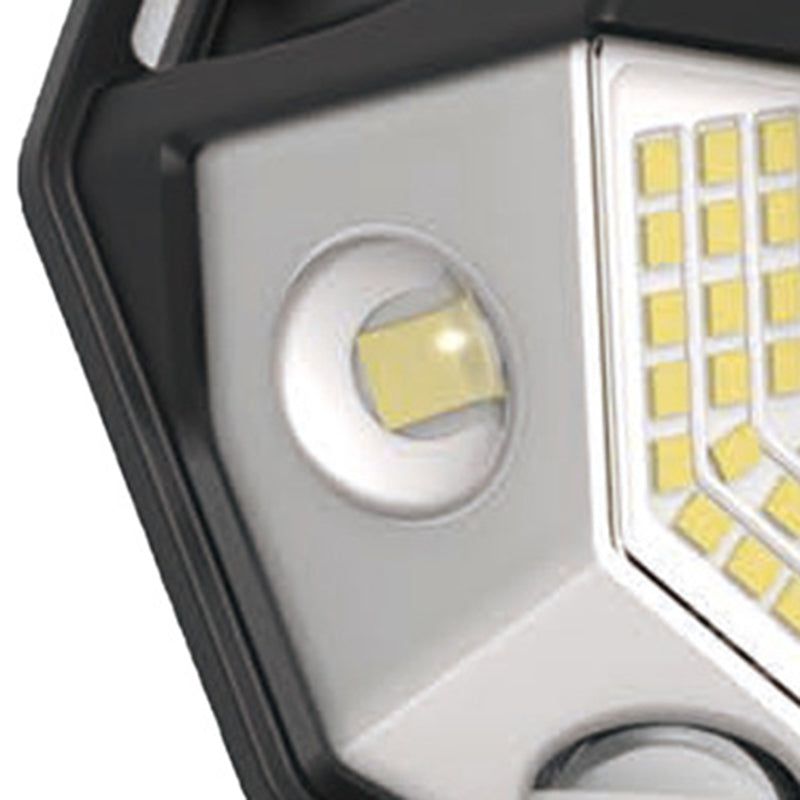 Moderne Art Deco wasserdichte Solar-ABS-PC-Halbkreis-LED-Wandleuchte für die Außenterrasse 