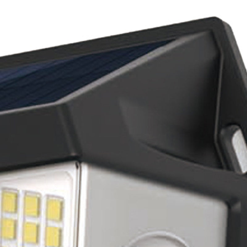 Moderne Art Deco wasserdichte Solar-ABS-PC-Halbkreis-LED-Wandleuchte für die Außenterrasse 
