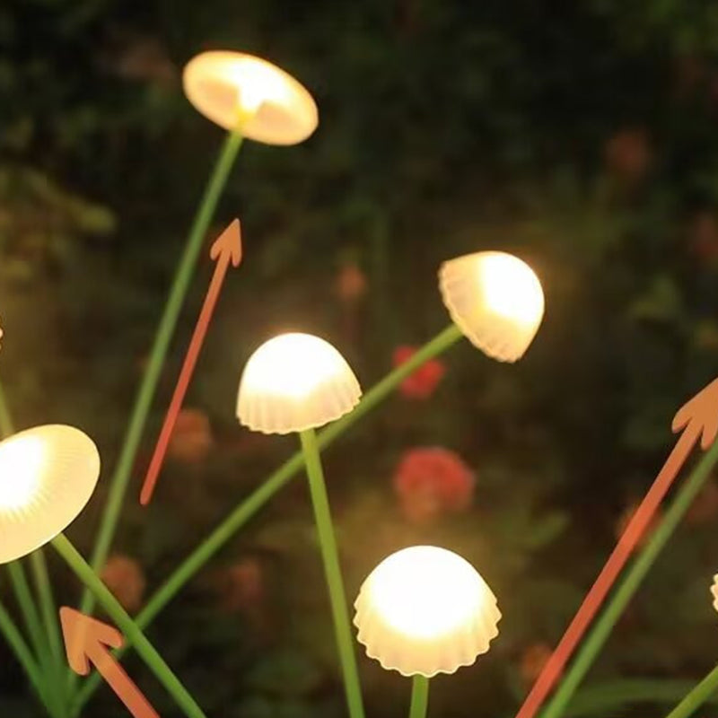Moderne Art Deco wasserdichte Solar-Edelstahl-ABS-Silikon-Quallen-LED-Landschaftsbeleuchtung Außenleuchte für Außenpatio 