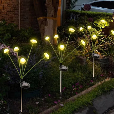 Moderne Art Deco wasserdichte Solar-Edelstahl-ABS-Silikon-Quallen-LED-Landschaftsbeleuchtung Außenleuchte für Außenpatio 