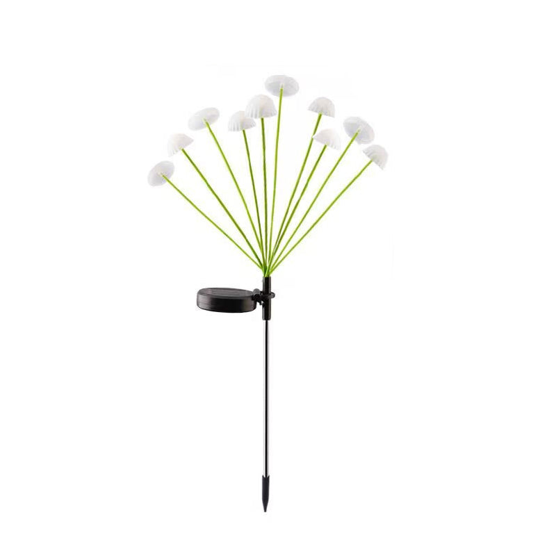 Moderne Art Deco wasserdichte Solar-Edelstahl-ABS-Silikon-Quallen-LED-Landschaftsbeleuchtung Außenleuchte für Außenpatio 