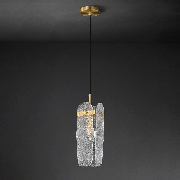 Moderne Luxus Kupfer Glas Lineare 1/2 Licht Pendelleuchte Für Wohnzimmer 