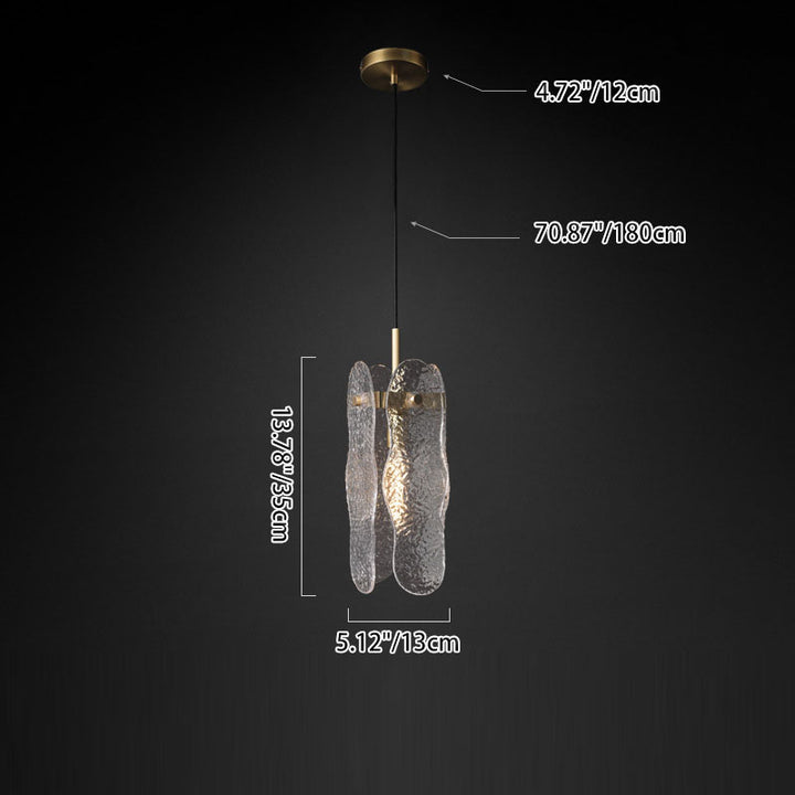 Moderne Luxus Kupfer Glas Lineare 1/2 Licht Pendelleuchte Für Wohnzimmer 