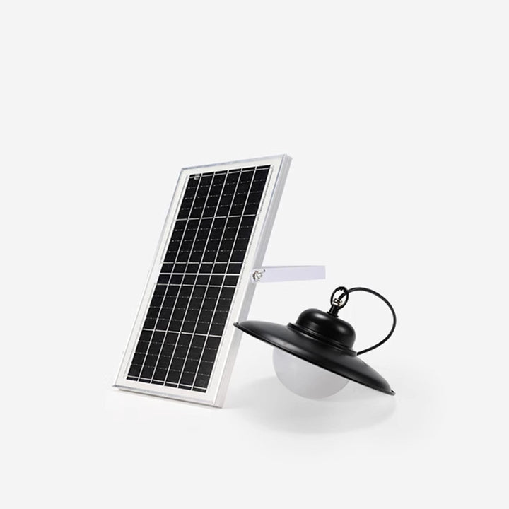 Lumière suspendue LED ronde en aluminium PC solaire étanche industrielle contemporaine pour jardin 