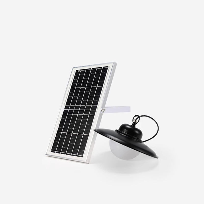 Contemporary Industrial Waterproof Solar Aluminum PC Round LED Pendant Light For Garden