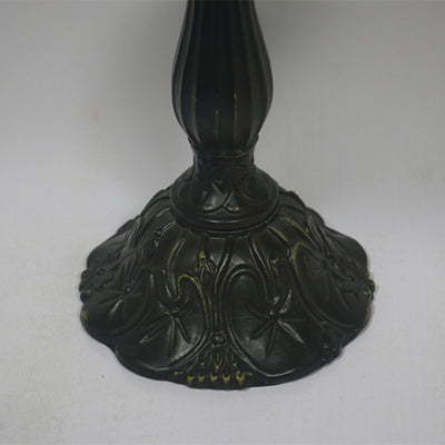 Zeitgenössische Tiffany Harz Metall Glas Regenschirmform 1-Licht Tischlampe für Schlafzimmer 