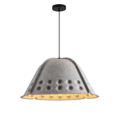 Contemporáneo Escandinavo Algodón Hierro Flor Alta Densidad Absorción de Sonido y Reducción de Ruido Lámpara Colgante de 1 Luz Para Comedor 