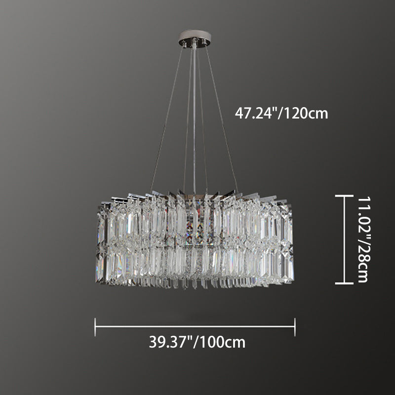 Modern Luxury Iron Crystal Round 10/12/14 Light Chandelier For Bedroom