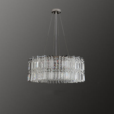 Modern Luxury Iron Crystal Round 10/12/14 Light Chandelier For Bedroom