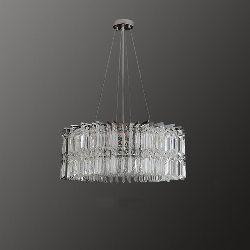 Modern Luxury Iron Crystal Round 10/12/14 Light Chandelier For Bedroom