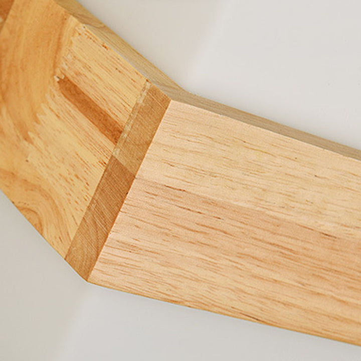 Lampe murale carrée en bois et verre minimaliste moderne à 1 lumière pour chambre 