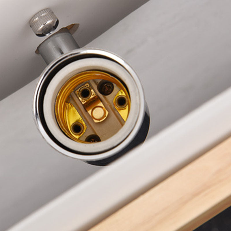 Lampe murale carrée en bois et verre minimaliste moderne à 1 lumière pour chambre 