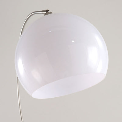 Modern Minimalist Marble Acrylic Stainless Steel Fishing Round 1-Light Standing Floor Lamp For Living Room