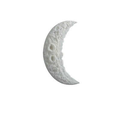 Modern Art Deco Resin Stainless Steel Moon LED Wall Sconce Lamp For Living Room
