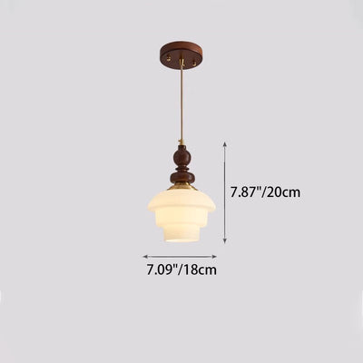 Traditional French Oak Copper Glass Round 1/3/6/8 Light Chandelier For Living Room