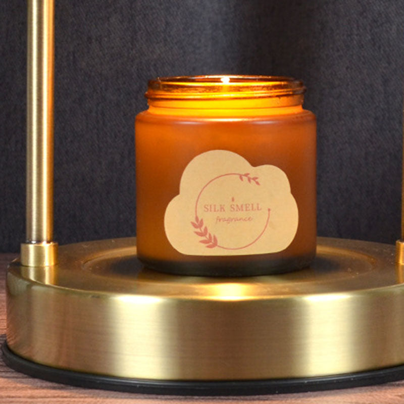 Lampe de table en fer et cristal Art Déco moderne à 1 lumière avec cire fondue pour chambre 