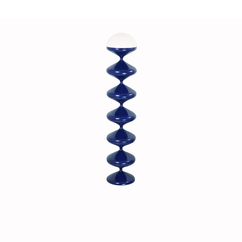 Zeitgenössische skandinavische Eisen-Acryl-Creme-Runde 1-Licht Stehlampe für das Schlafzimmer 