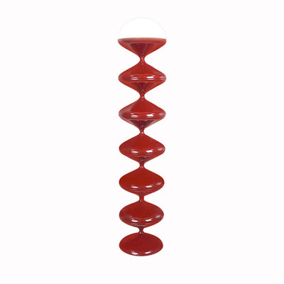 Contemporary Scandinavian Iron Acrylic Cream Round 1-Light Standing Floor Lamp For Bedroom