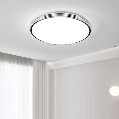 Modern Minimalist Metal Acrylic Round Square LED Flush Mount Ceiling Light For Living Room