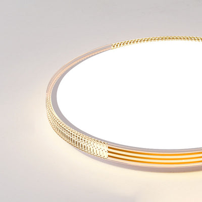 Modern Minimalist Metal Acrylic Round Square LED Flush Mount Ceiling Light For Living Room