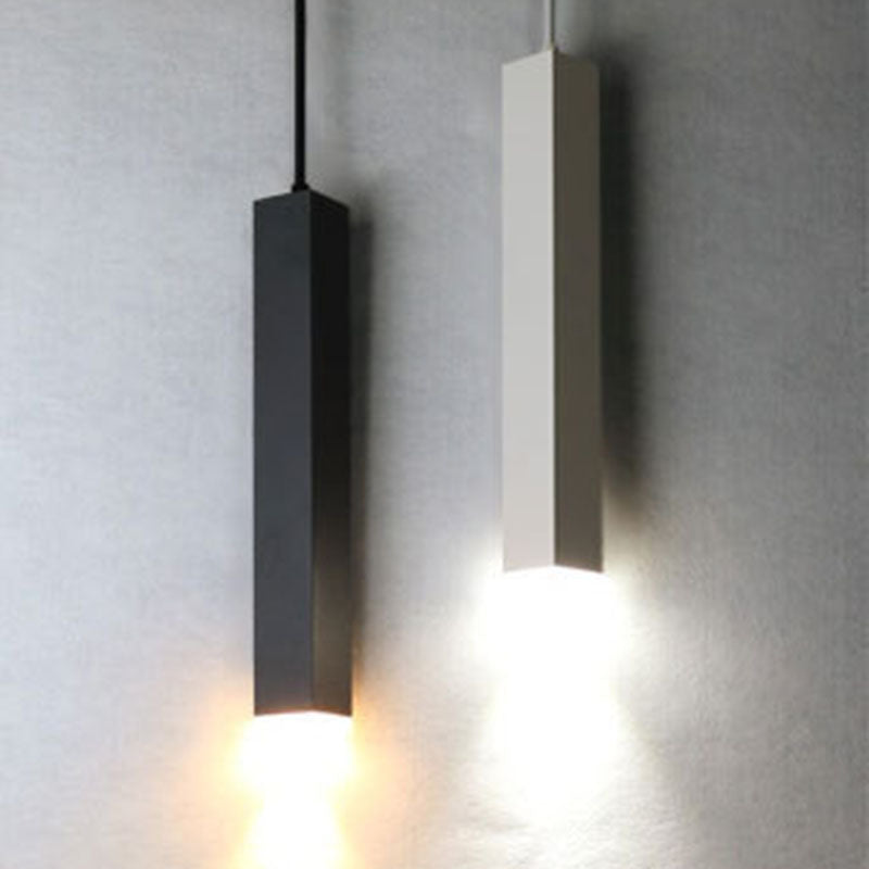 Lámpara colgante lineal LED de vidrio y aluminio minimalista moderna para sala de estar 