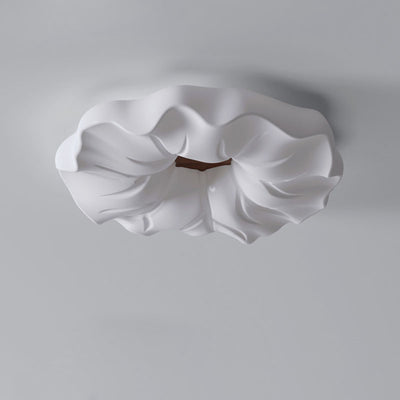 Contemporary Scandinavian Iron PE Flower LED Flush Mount Ceiling Light For Living Room