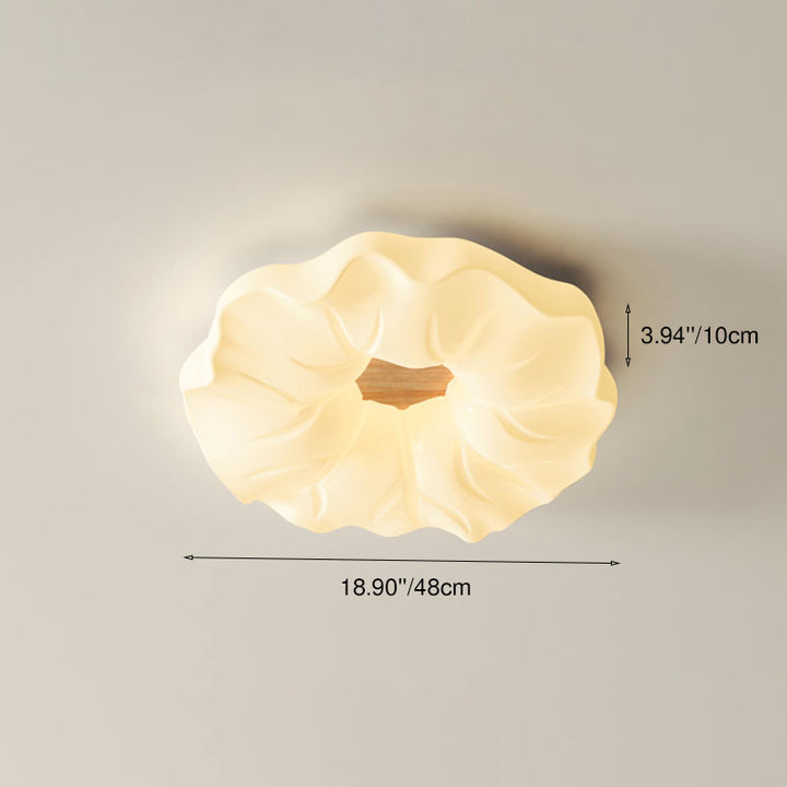 Plafonnier contemporain scandinave en fer PE avec LED pour salon 