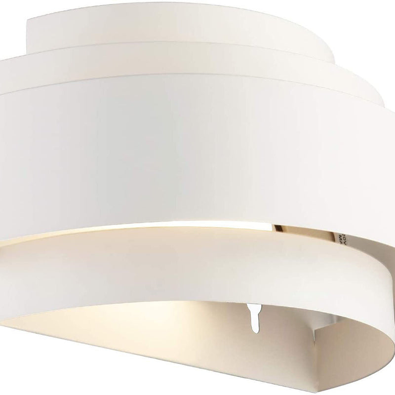 Lampe murale à une lumière en demi-cercle en fer minimaliste moderne pour chambre 