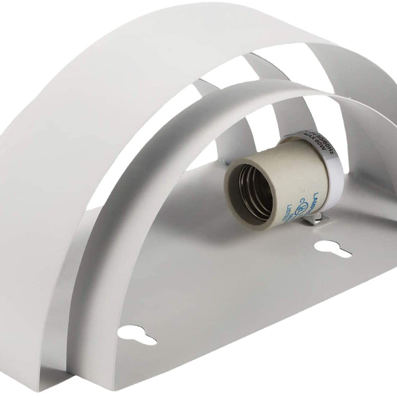 Lampe murale à une lumière en demi-cercle en fer minimaliste moderne pour chambre 