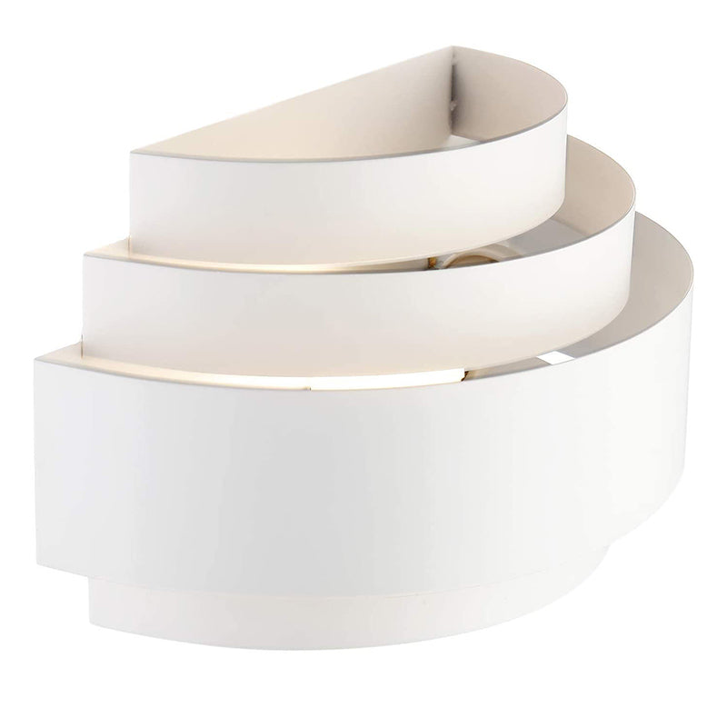 Lampe murale à une lumière en demi-cercle en fer minimaliste moderne pour chambre 