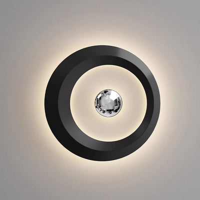 Modern Minimalist Iron Acrylic Round LED Flush Mount Ceiling Light For Bedroom