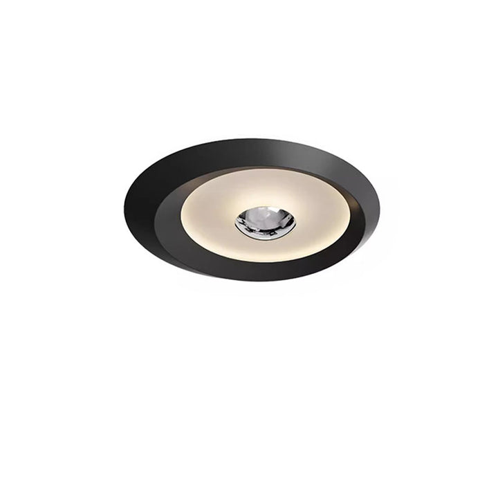 Plafonnier LED rond en fer acrylique minimaliste moderne pour chambre 