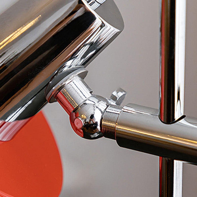 Zeitgenössische Retro Eisen Aluminium Runde 1-Licht Tischlampe für das Wohnzimmer 