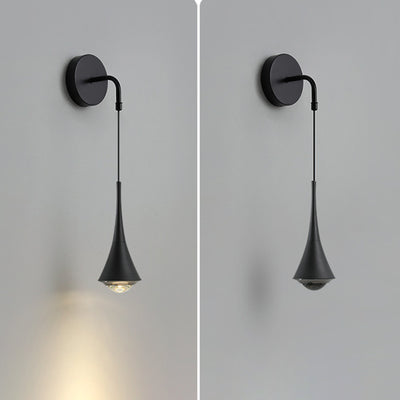 Contemporary Scandinavian Aluminum Iron Linear LED Wall Sconce Lamp For Bedroom
