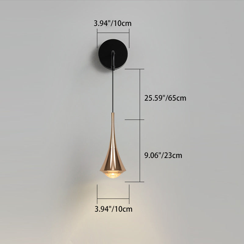 Contemporary Scandinavian Aluminum Iron Linear LED Wall Sconce Lamp For Bedroom