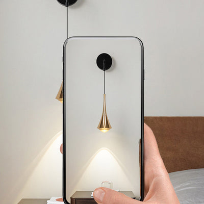 Contemporary Scandinavian Aluminum Iron Linear LED Wall Sconce Lamp For Bedroom