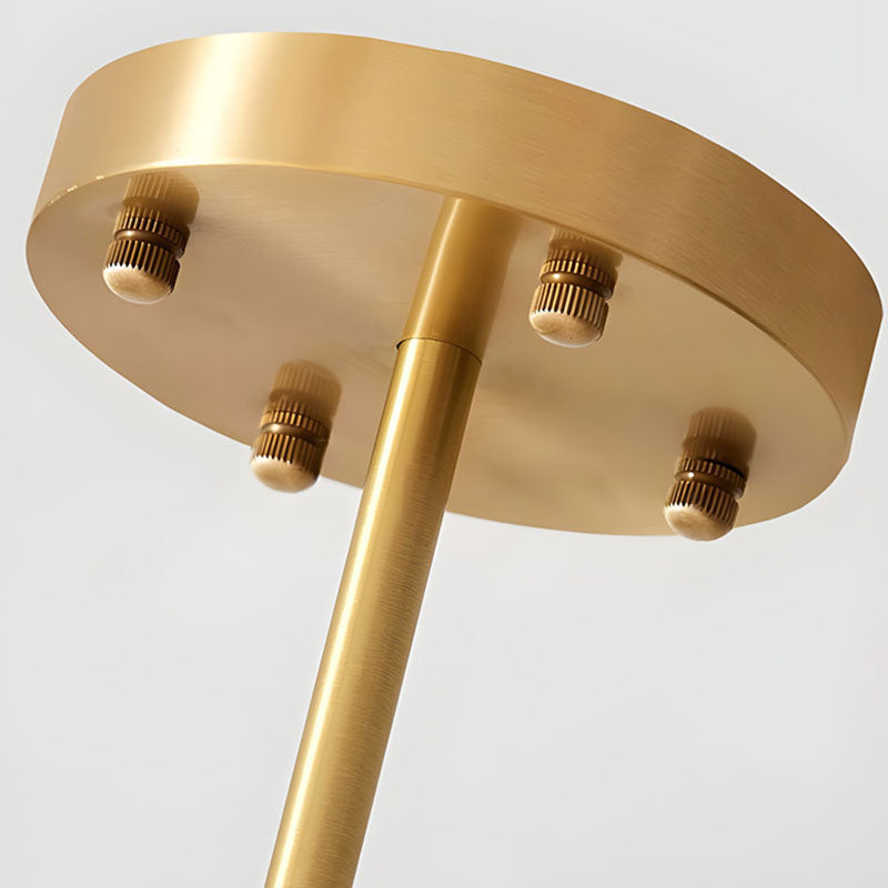 Lustre rond en fer et verre à bulles traditionnel français 5/13 lumières pour salon 